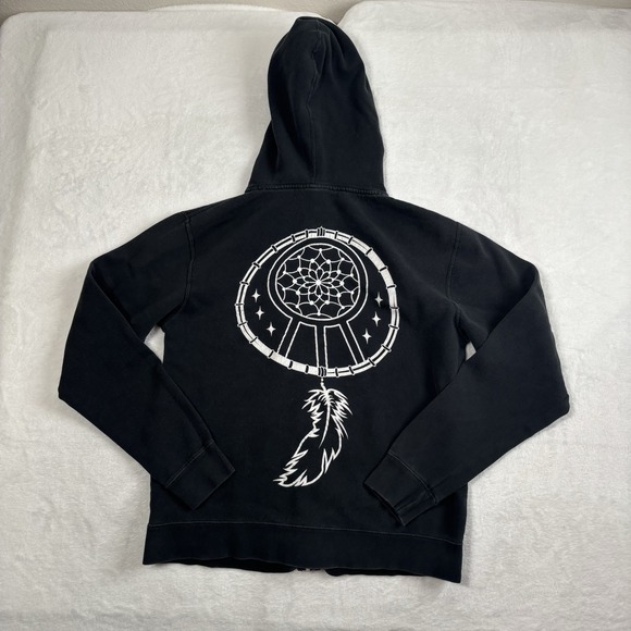 Vintage Tops - Y2K Hail The‎ Sun Dreamcatcher Black Full Zip LS Hoodie Women's S/M